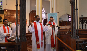 Worship at St. Paul's Church, Kandy